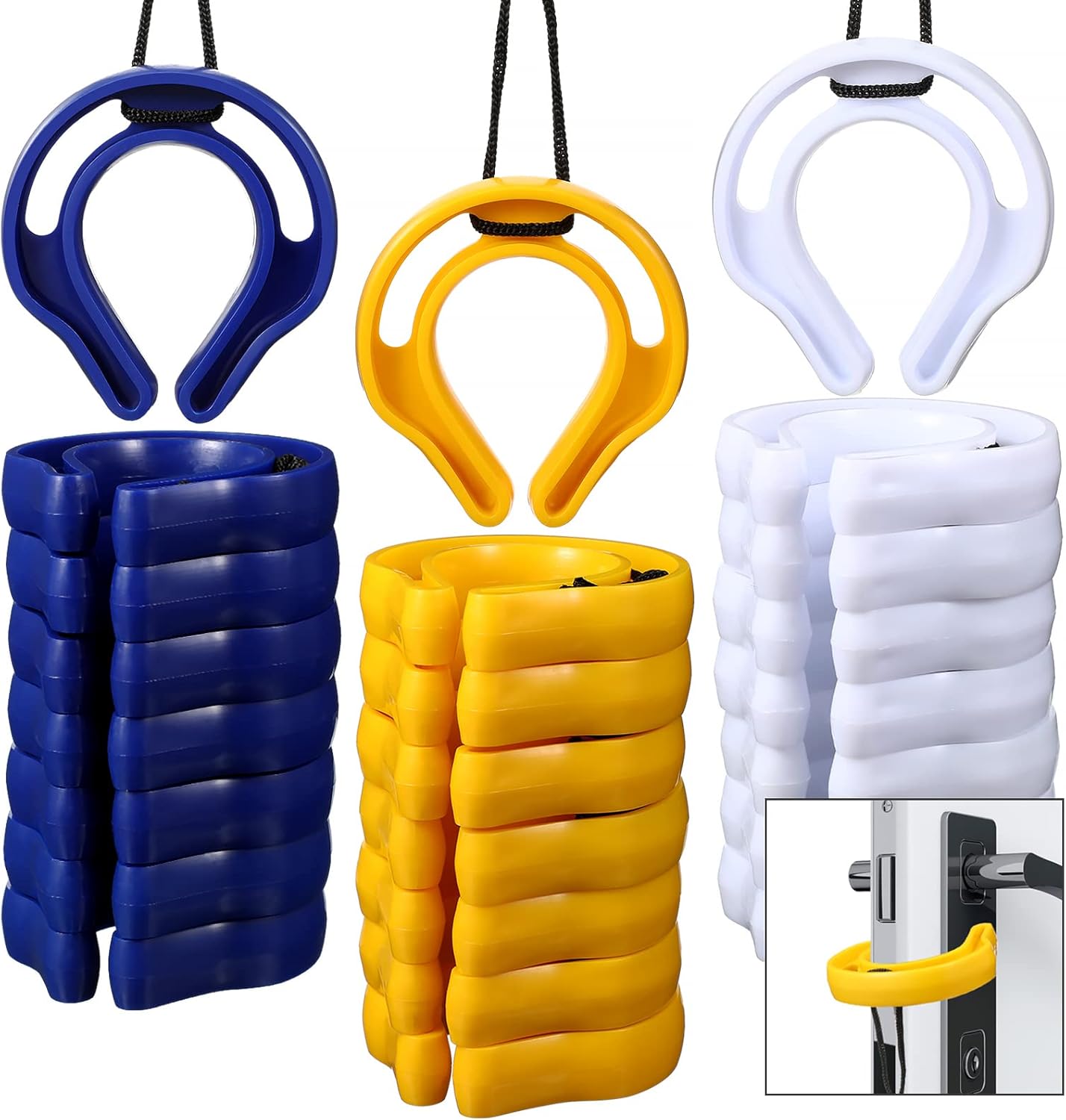 Kigley 24 Pcs First Responder Door Stop Jam with Ropes Law