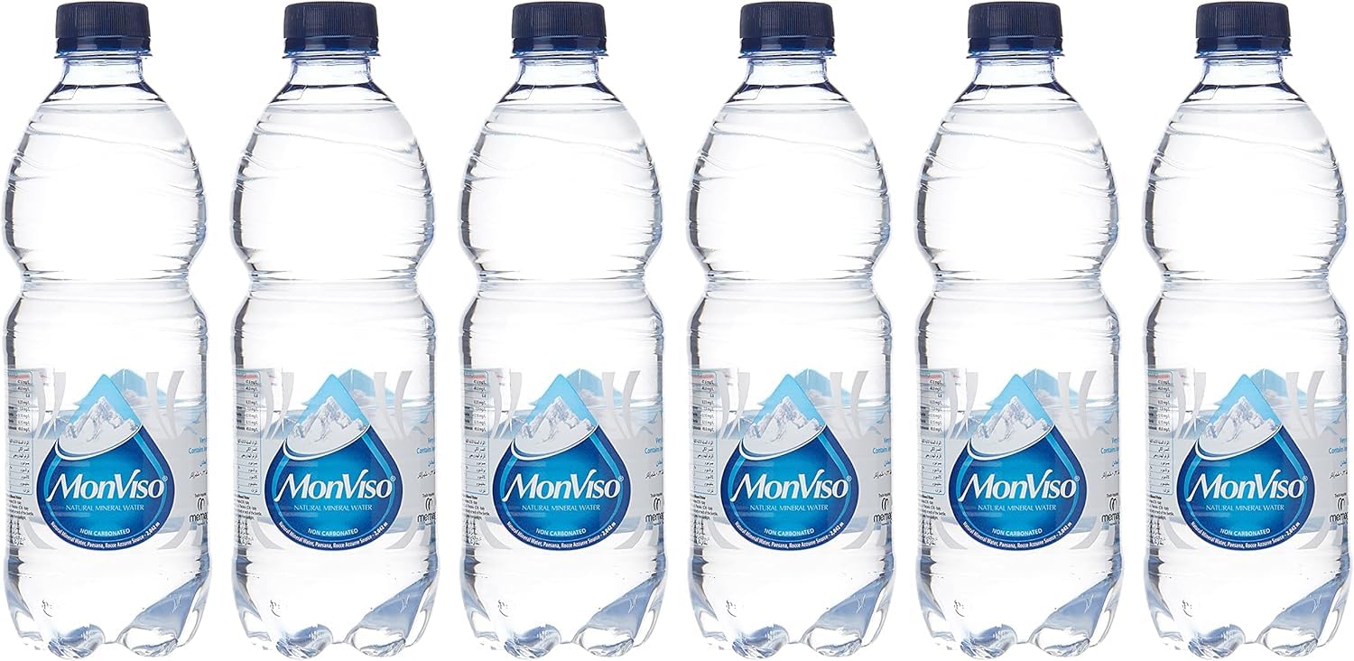 Still Natural Mineral Water 500 ml - Italian Water - Lowest Sodium 0.33 mg/l - Pack of 6