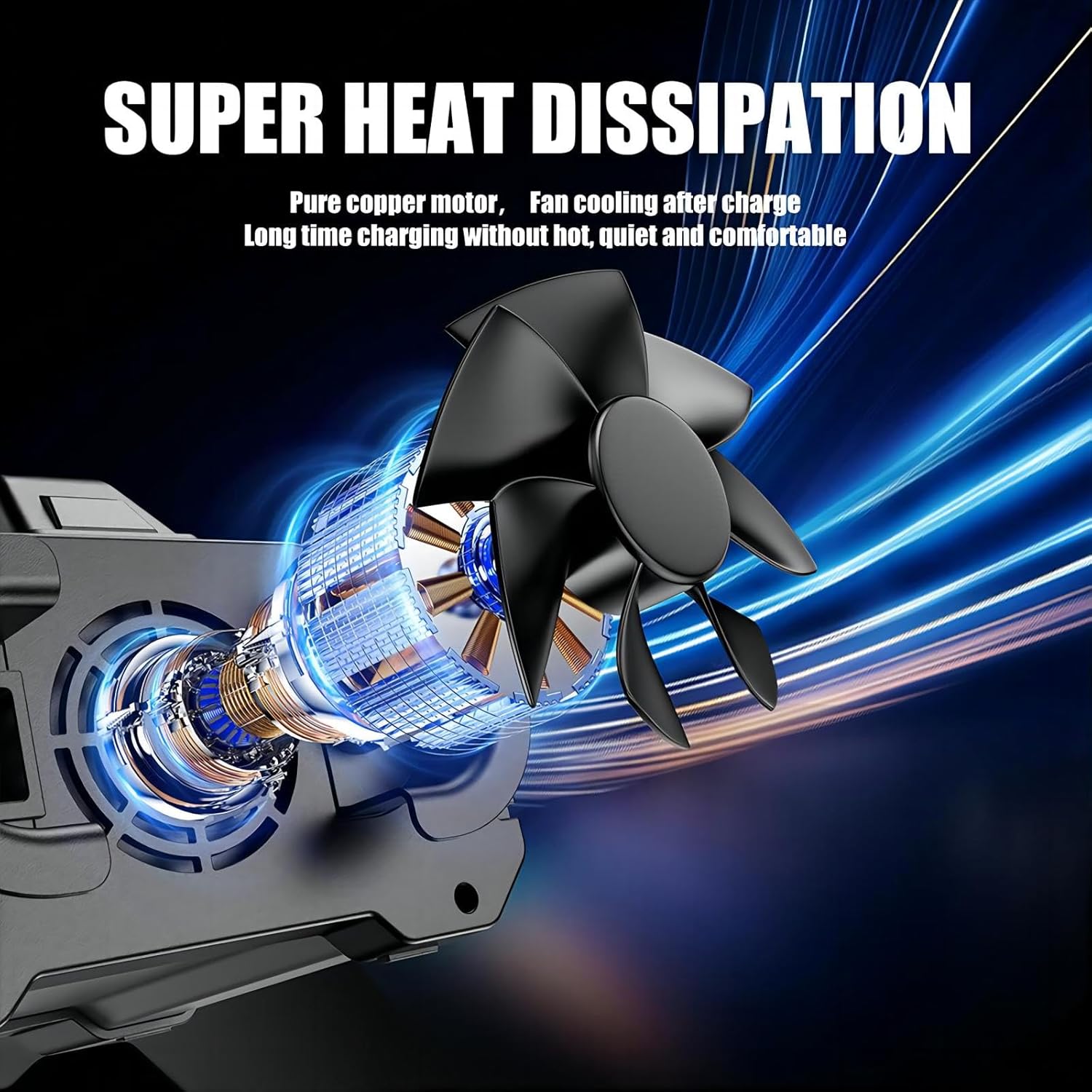 Internal fan for super heat dissipation in FOXSUR battery charger