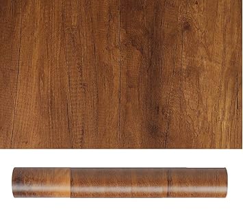 Nasmodo Wooden Wallpaper for Walls Furniture almirah,Vinyl Grain Wood self Adhesive Waterproof Wallpaper Door,Table,Drawer Sticker (60*200cm, Maple)