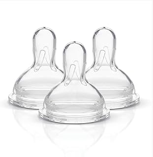 Medela Medium Flow Wide Base Nipple for 4-12 Months (Pack of 3)