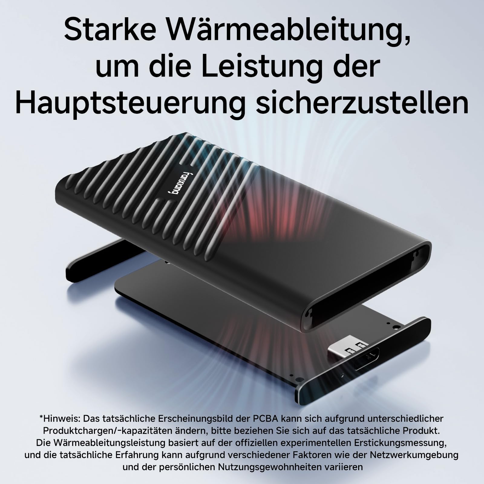 fanxiang Externe SSD 4TB Festplatte Bis zu 2000MB/s, USB 3.2 Gen.2x2 Typ C, Professional Externe SSD, Zuverlässiger Speicher für Desktops, Laptops, PC, XS Windows PS2000W
