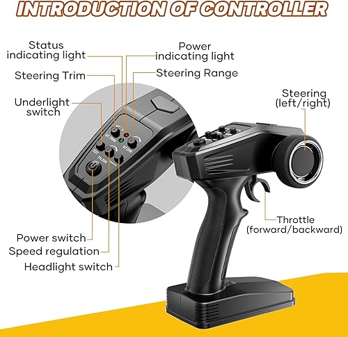 Miniatura 7 de Autos RC 116 sin escobillas para adultos, camión de control remoto rápido de 60 KPH 4WD de alta velocidad, autos de control remoto para regalos,