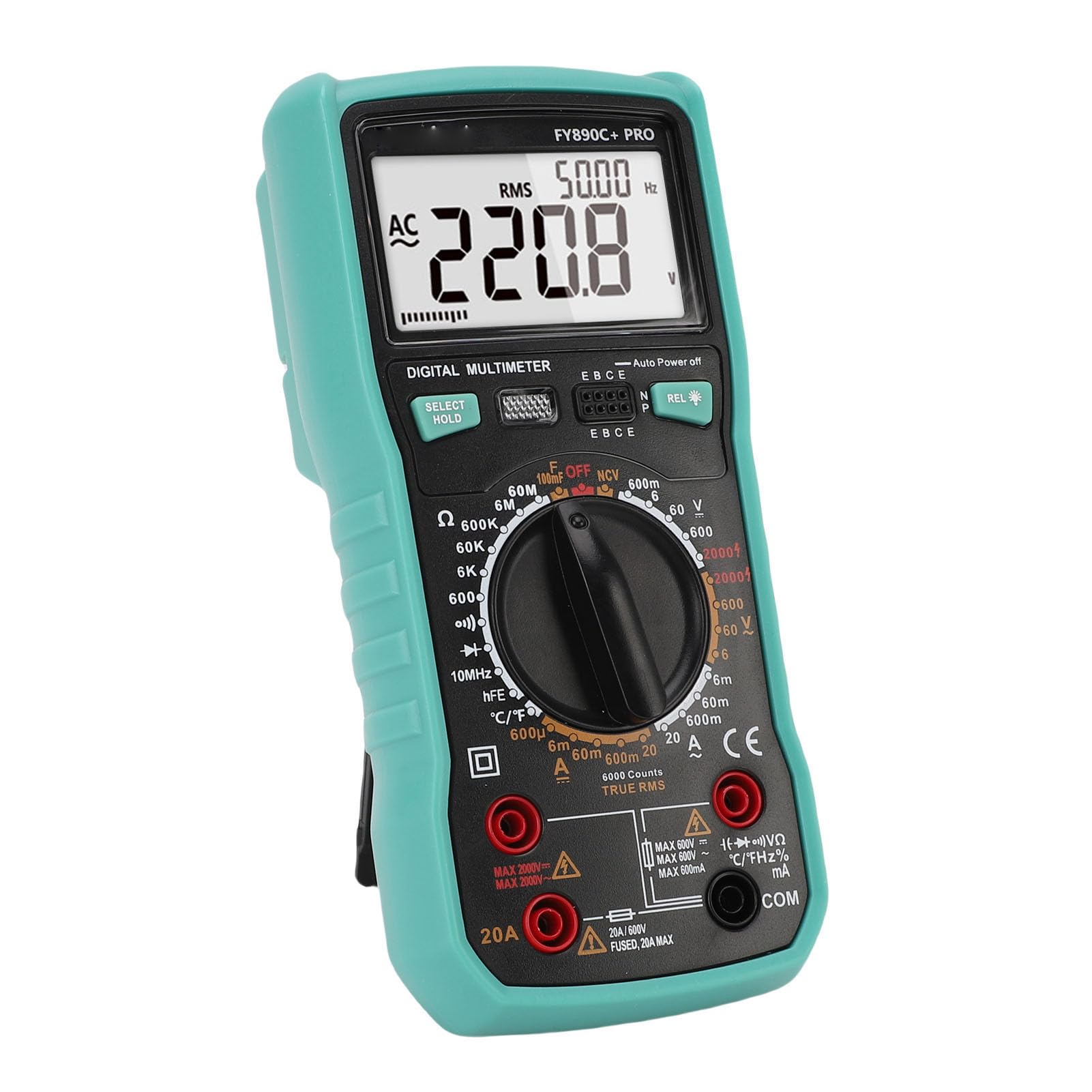 Highly Efficient Digital Multimeter 6000 Counts Electrical Tester