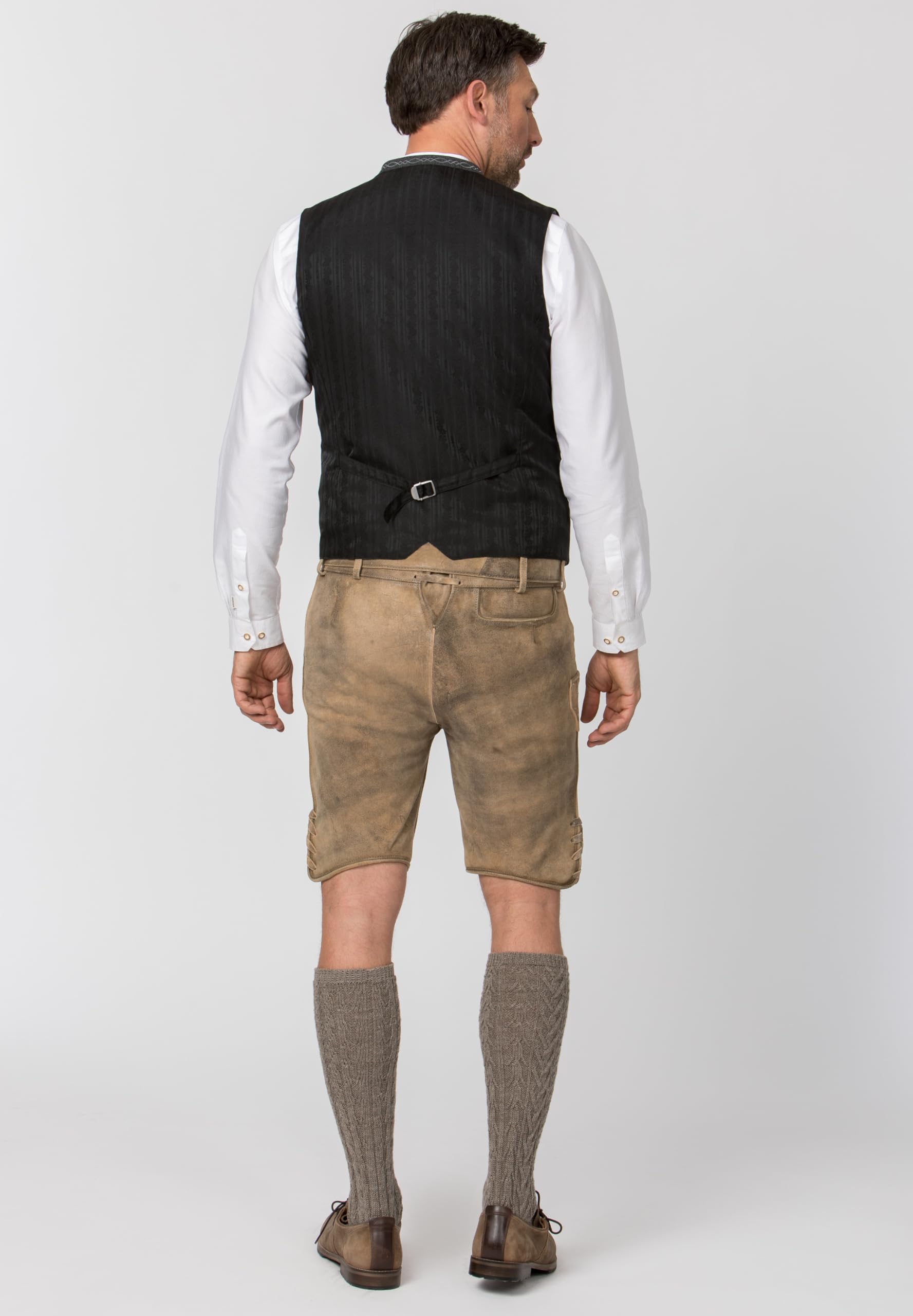 Stockerpoint Herren Trachtenweste Lorenzo I Größen 46-64 I Traditionelle & hochwertige Weste mit verstellbarem Riegel I Perfekt für Trachten & Festlichkeiten – Bild 3