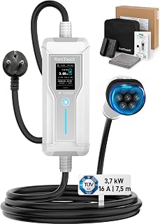 Mobile Wallbox (3,7 kW, 16 A, 7,5 m) | Schuko auf Typ 2 Ladekabel