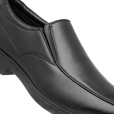 Hobos Mens Black Slip On Formal Shoe