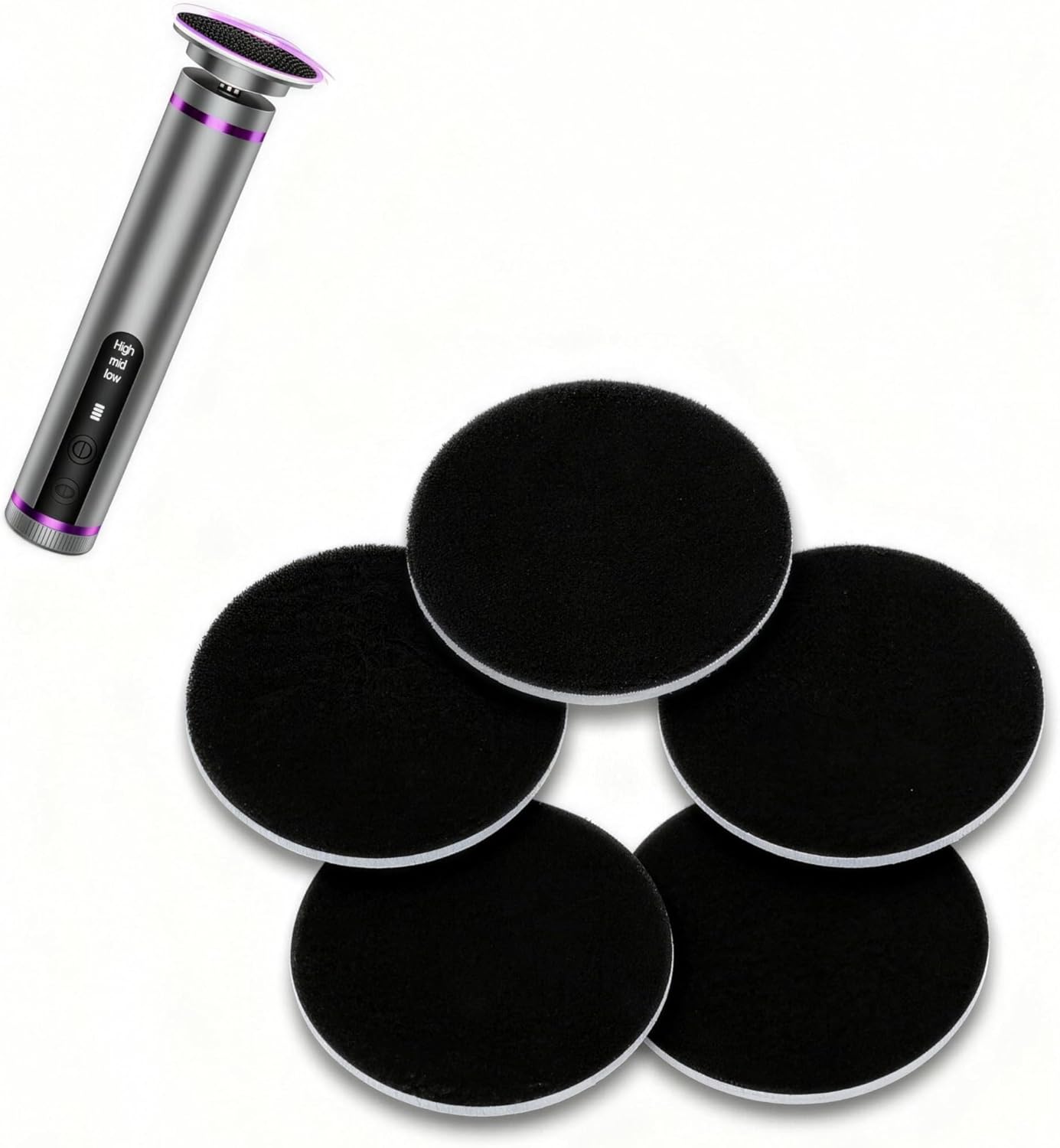 Sandpaper Discs 10 Pcs, Foot Callus Remover Replacement Sandpaper, Accessory of Foot File (No Include Foot File)