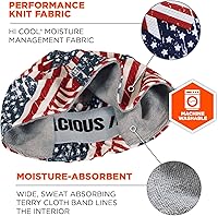 Vista 2 de Gorro de alto rendimiento Ergodyne Chill-Its® 6630 para absorción de la humedad, color azul