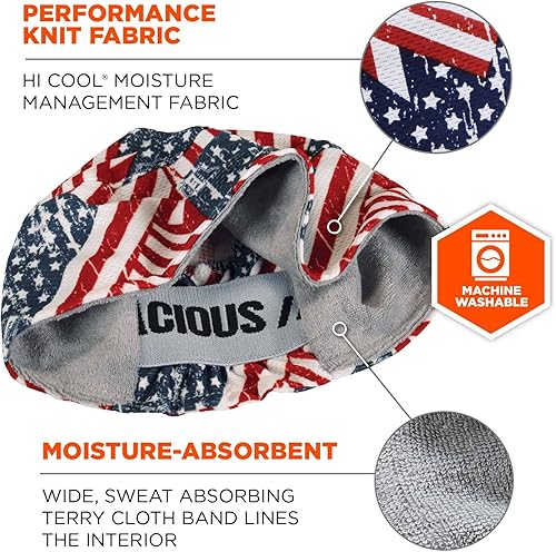 Miniatura 2 de Gorro de alto rendimiento Ergodyne Chill-Its 6630 para absorción de la humedad, color azul