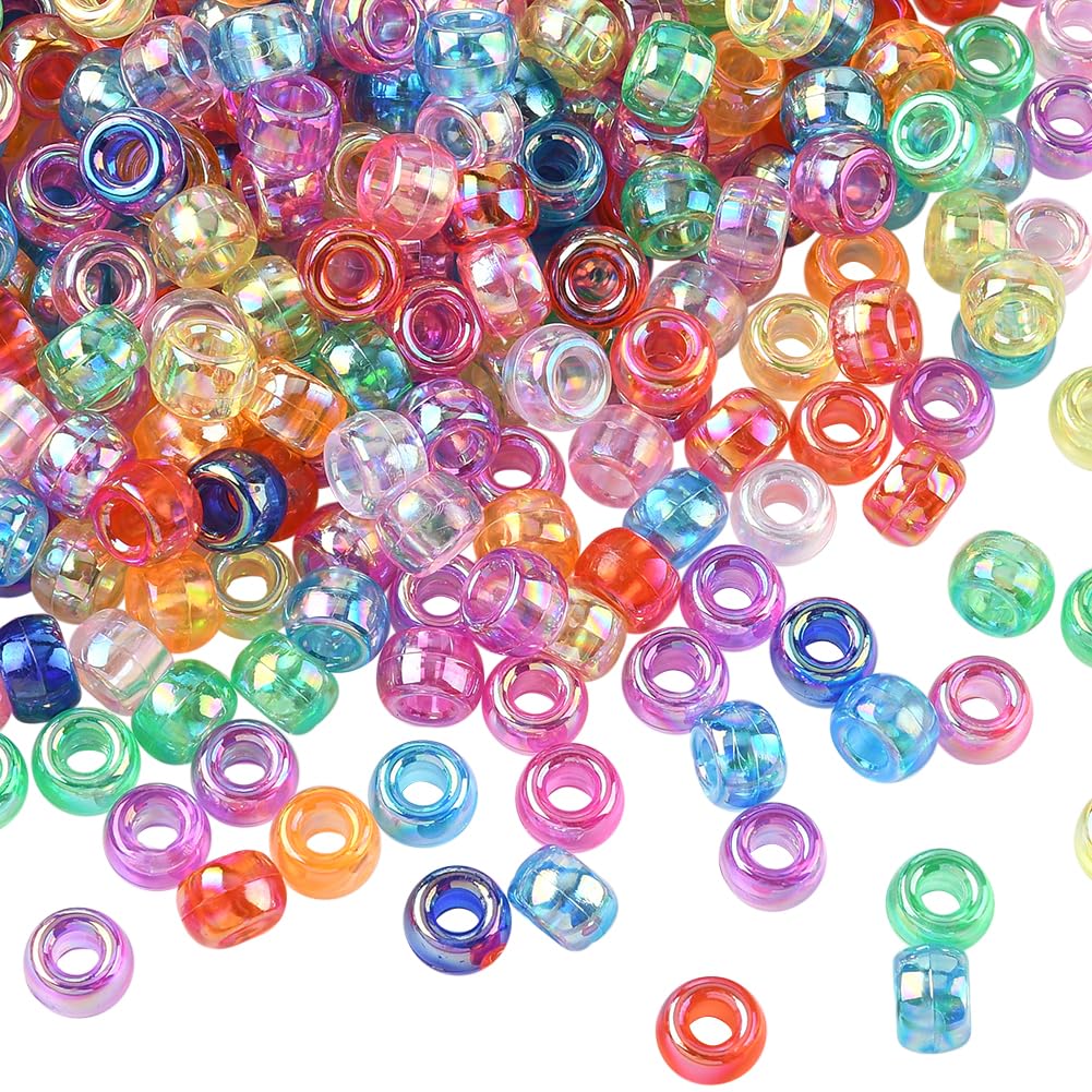 Perles intercalaires irisées 9 x 6 mm pour créer des cadeaux personnalisés