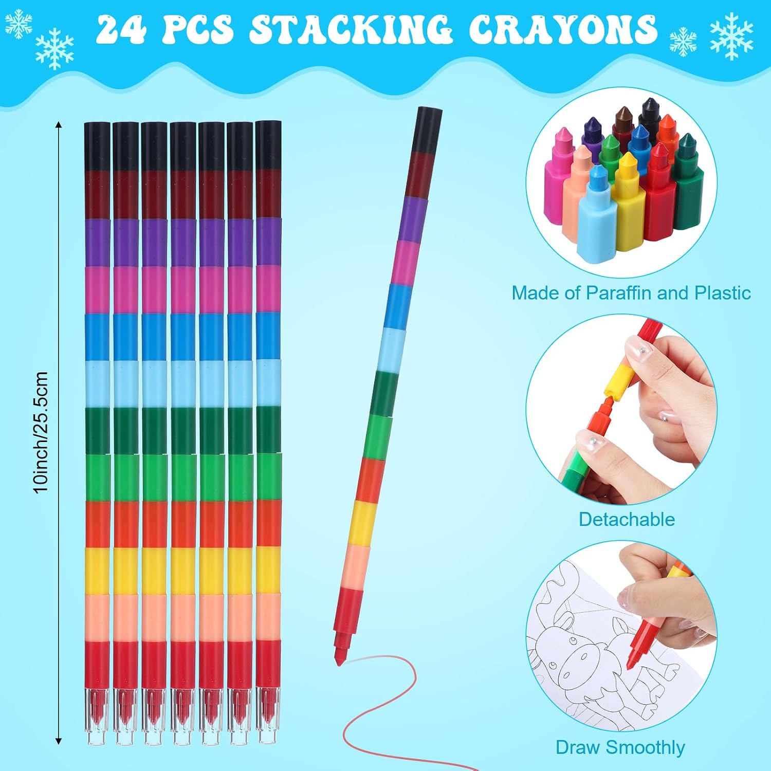 Funrous 24 Set Snowball Mountain Coloring Books with Crayons Bulk VBS 2026 Polar Animals Coloring Pages Winter Party Favors for Kids Sunday School Classroom Activities Crafts Supplies Gifts image 3