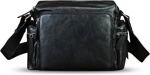 Miniatura 2 de IVTG Bolso de cuero genuino y bolso de mensajero para hombre, bolso de hombro de cuero a la moda, maletín, bolso cruzado, correa