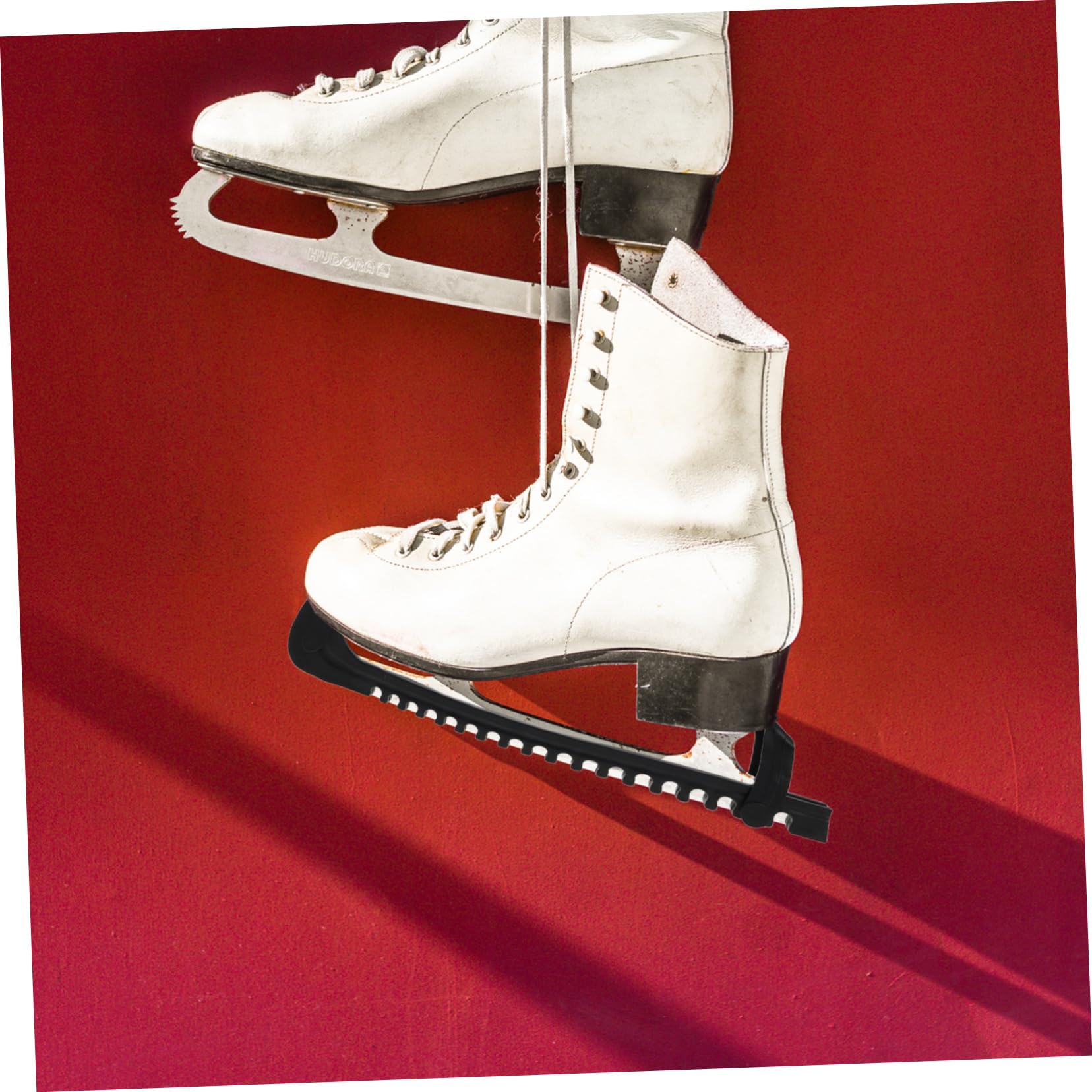 UKCOCO Protectores de Patines de Hielo Ajustables de PVC, 4 Piezas, para Hockey y Patinaje Artístico, Cubiertas para Cuchillas, Adultos y Niños