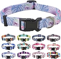 Vista 16 de Collar de perro, patrones geométricos florales, tribales, bohemios, collar de estilo étnico, suave y ajustable, para perros pequeños, medianos