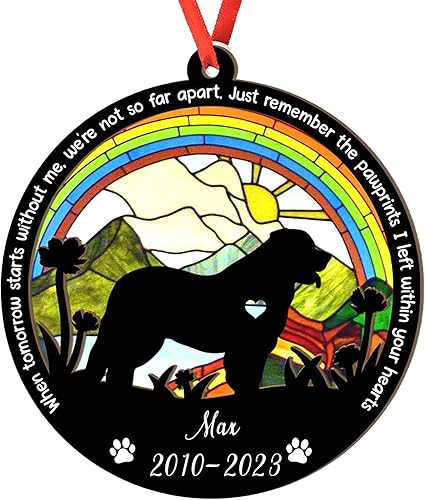 Miniatura 95 de Adorno de atrapasoles de setter irlandés personalizado, adorno de Navidad de Setter irlandés, regalo para perro amante, setter irlandés