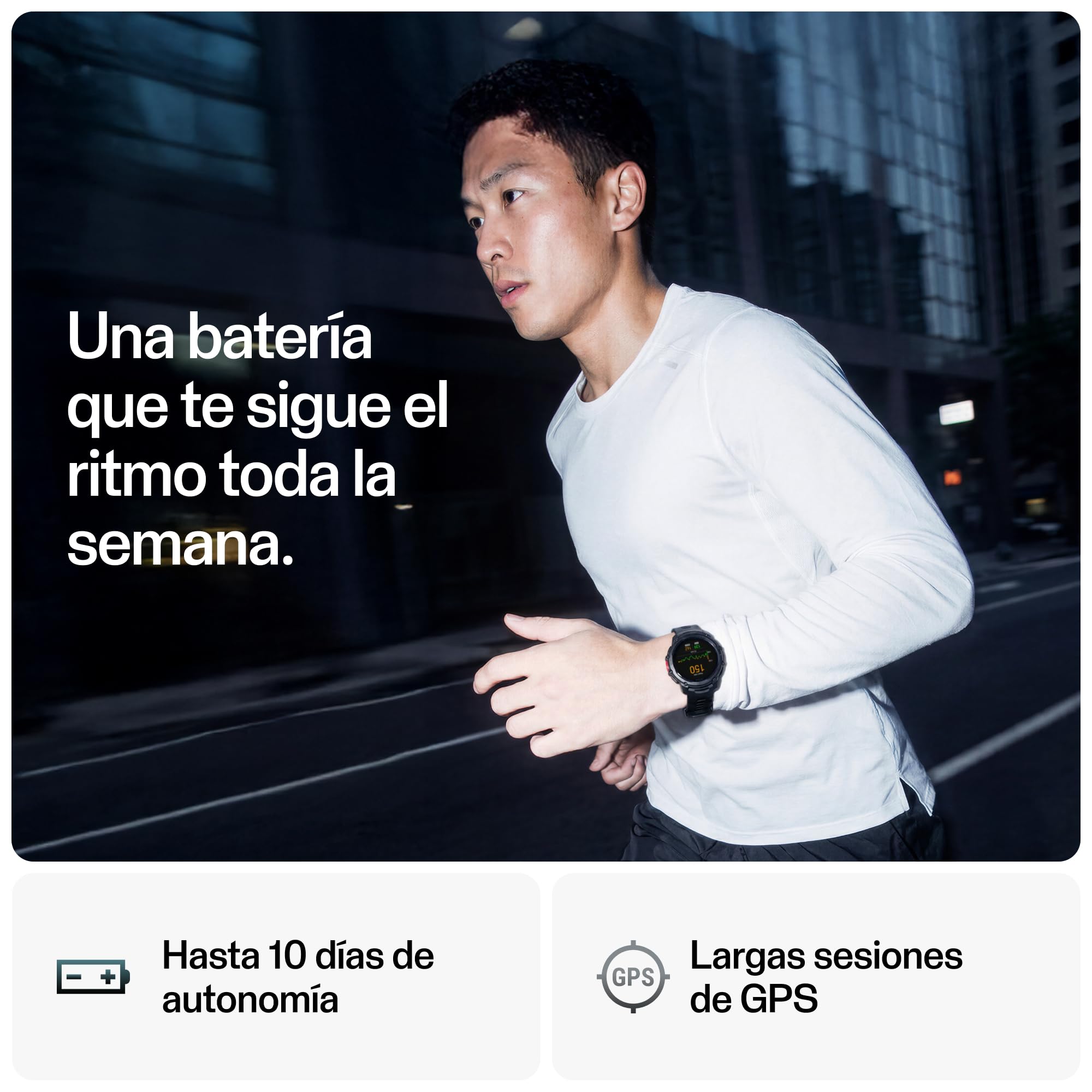 Polar Street X – Reloj Deportivo GPS Hombre y Mujer – Pulsómetro – Entrenamiento Híbrido – Running y Fitness – Resistente e Impermeable – Pantalla AMOLED – Garantía Exclusiva Amazon 3 Años