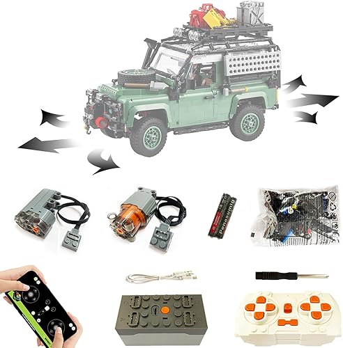 Para Lego Land Rover Classic Defender 90 10317 Super Motor y Kit de actualización de control remoto, cumpleaños, para adultos, compatible con Lego
