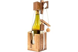 bsiri Wine Bottle Puzzle: A Sophisticated Brain Teaser and Stylish Wine Holder