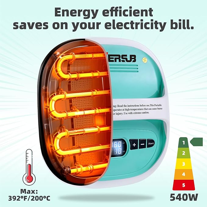 Termofijadora BetterSub para Camisetas, Prensa de Calor Portátil 8.27x9.06 Pulgadas miniatura 5