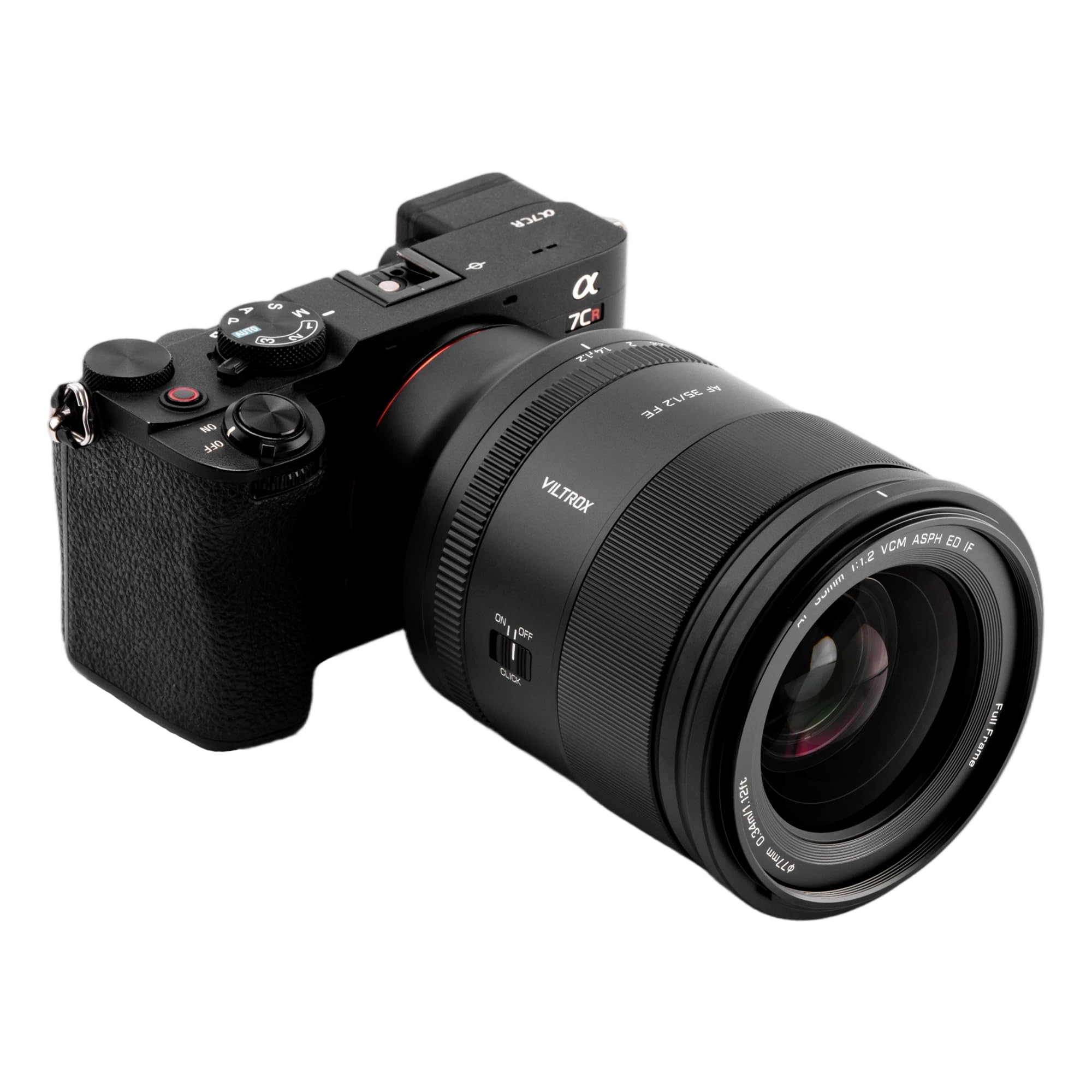VILTROX 35mm F1.2 FE (N), AF 35mm f/1.2 Lab FE Objectif pour Monture Sony E sans écran LCD, Plein Format F1.2 Compatible avec Sony A7RⅤZVE1 A7CR A7CII a7Ⅲ a7RⅢ a7Ⅳ a6600 ZV-E10 FX30 a7RⅣ