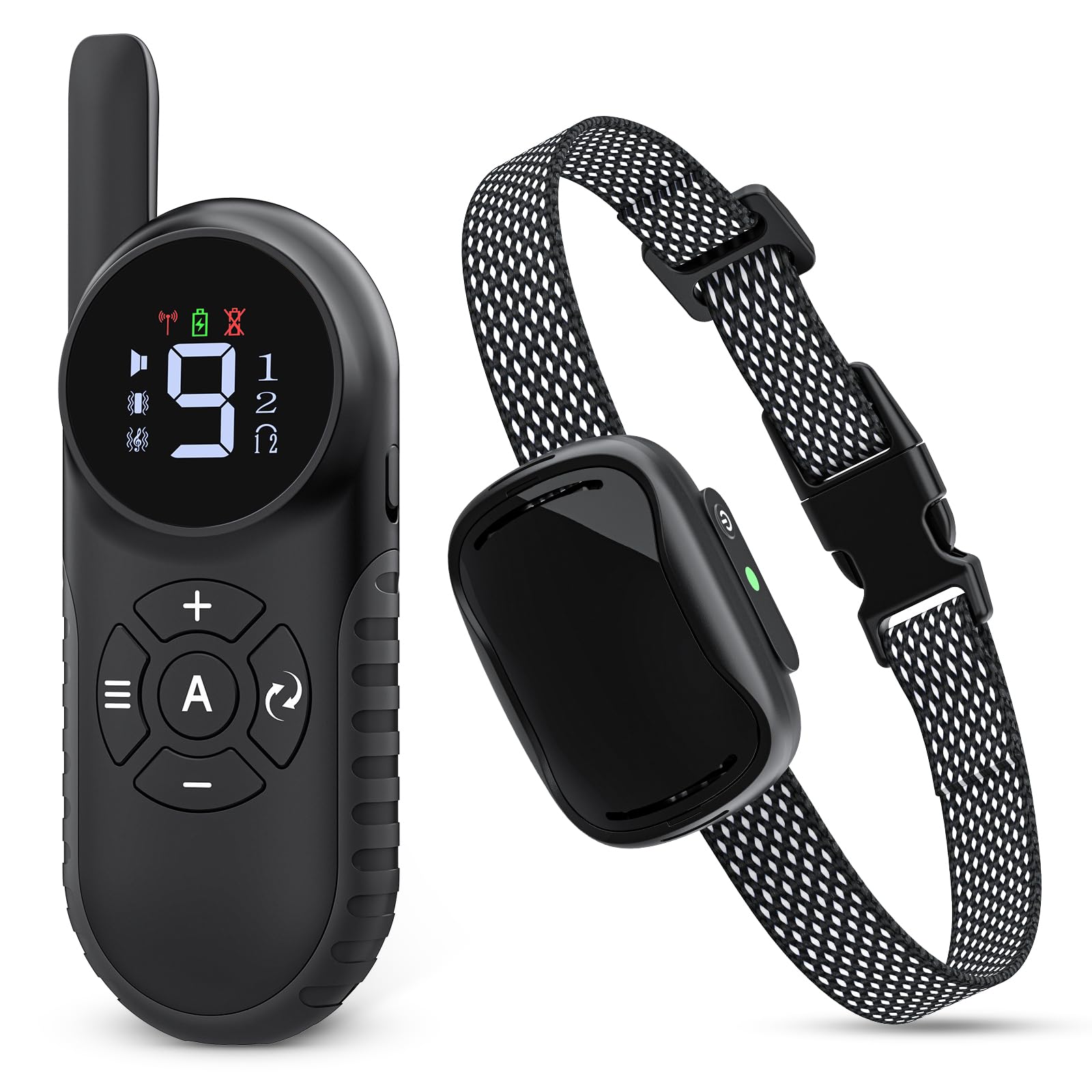 Collar de Adiestramiento para Perros, Collar Antiladridos para Perros con Rango Control Remoto 800m, 3 Modos de Adiestramiento, Sonido/Vibración, Recargable Cllar Electrico para Perros, Étanche IPX7