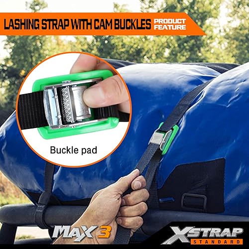 Miniatura 4 de Xstrap correas de amarre con trinquete (6 unidades, 8 pies 1-pulgada)