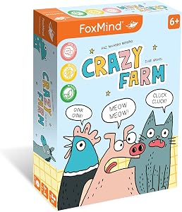 FoxMind Board Games: Crazy Farm, an Ice Breaker Card Games Illustrated by Elise Gravel, Games for Kids Ages 6+