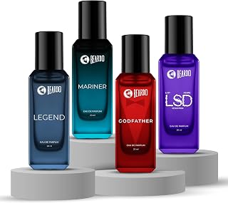 Beardo The Masculine Four- LSD,Mariner,Legend & GodFather Perfume for Men (20ml x 4) | Long Lasting Fragrance | Long Lasti... Price In India