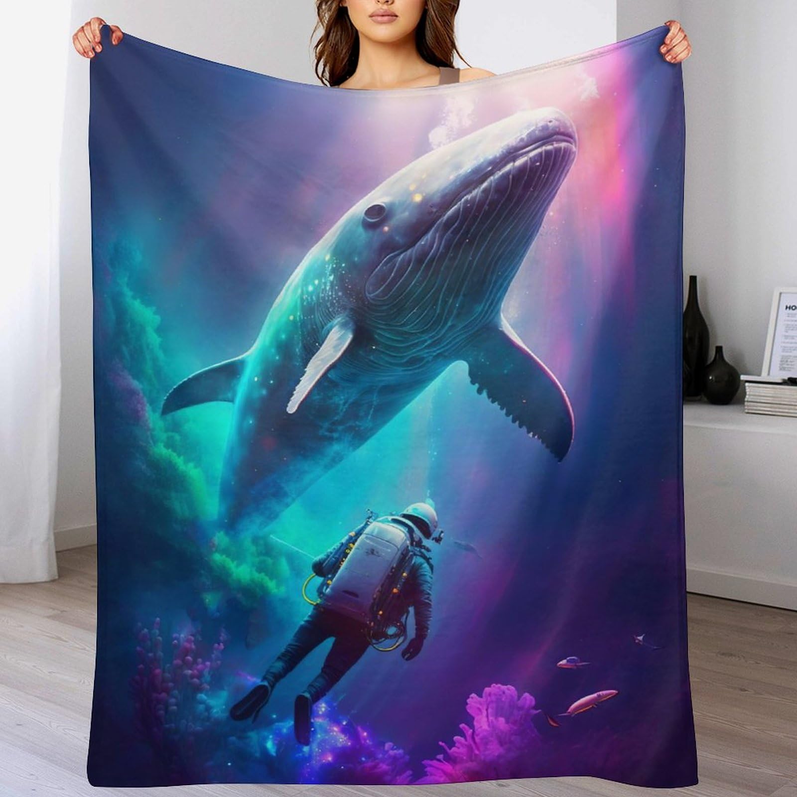 Couverture polaire anti-froid en flannel résistante pour lit et canapé
