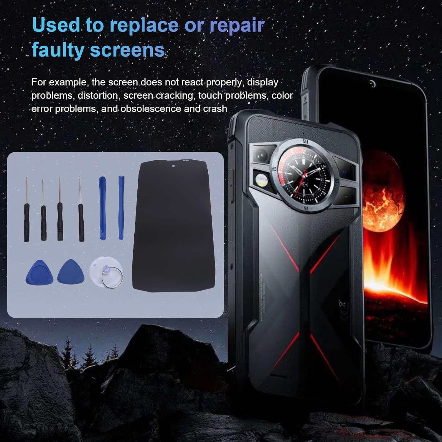 for Cubot Kingkong Star Screen Replacement TFT Display Touch Screen Digitizer Assembly with Repair Tools for Cubot Kingkong Star Phone