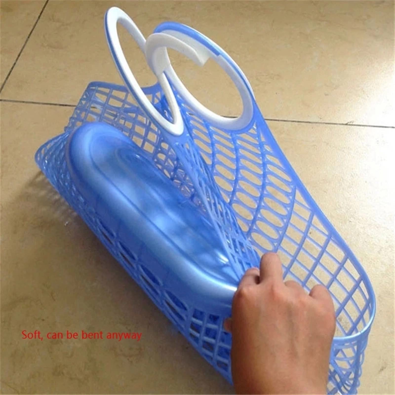 koszyk na zakupy 4 szt. Duże plastikowe przenośne ręczne przechowywanie w kuchni kosz na zakupy owoce kosz na warzywa torba na zakupy