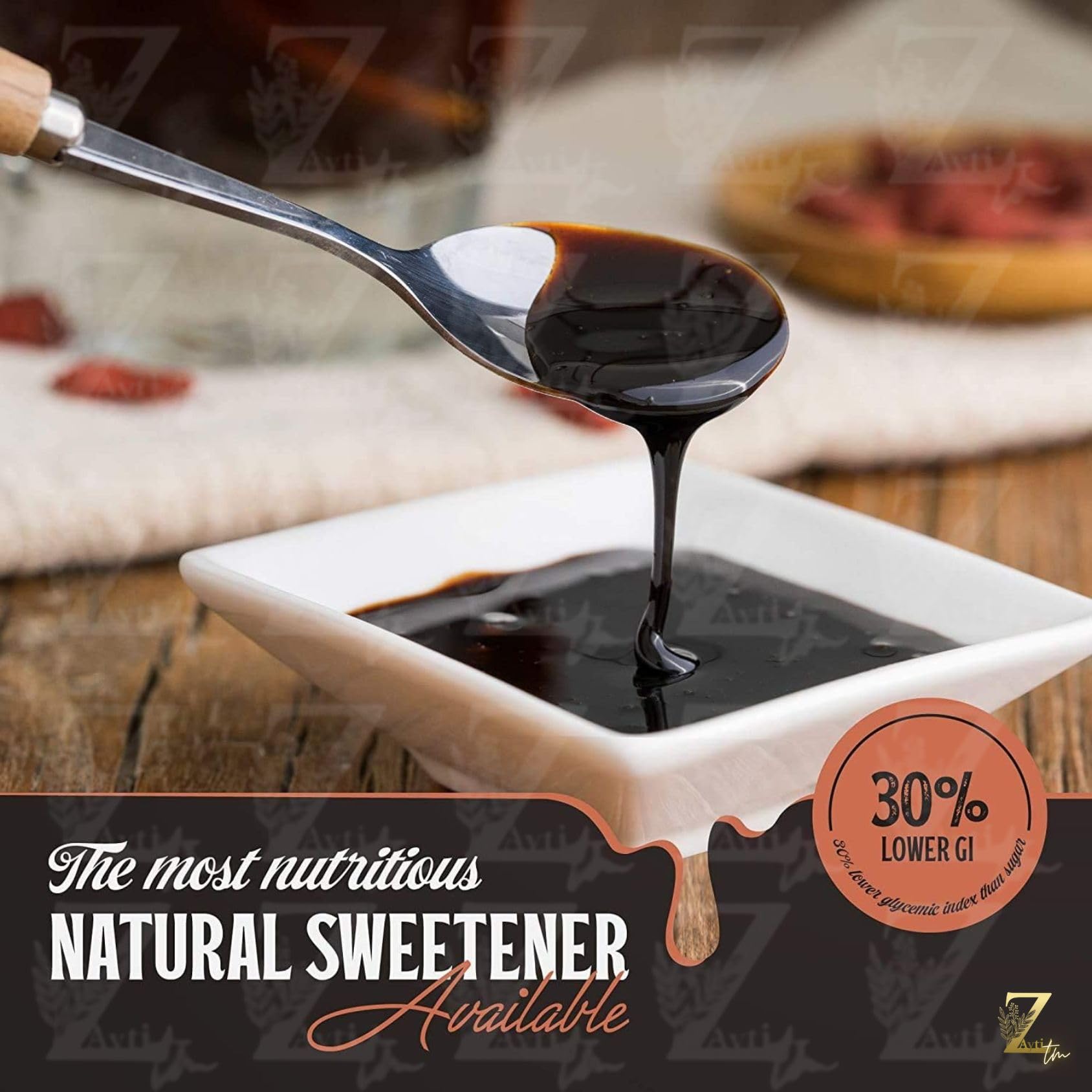 Sirop de dattes Medjoul du Maroc— Sirop de Datte 100% Pure & Naturel, sans Sucre — Sirop pour Café qui Convient aux Végan, 350g