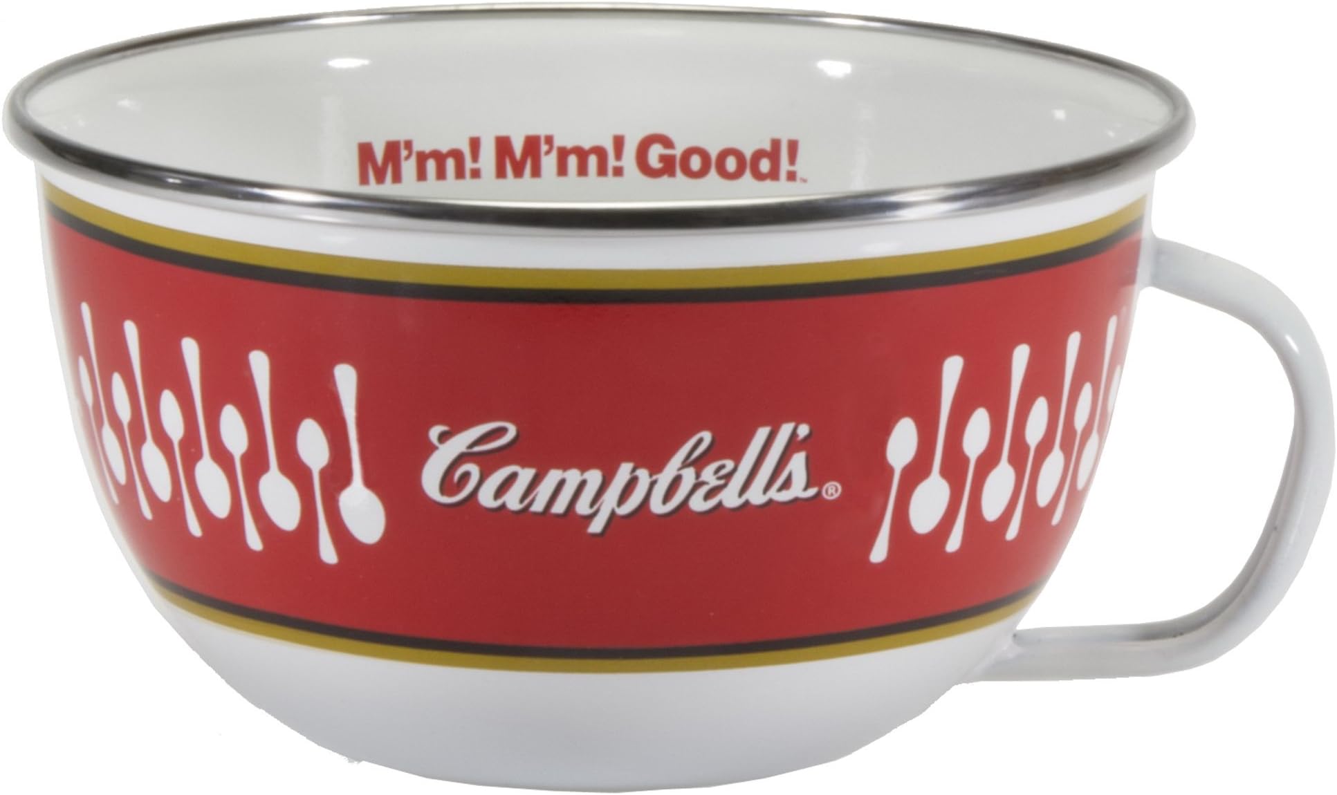 Enamelware - Campbell's Soup Pattern - 24 Ounce Soup Mug