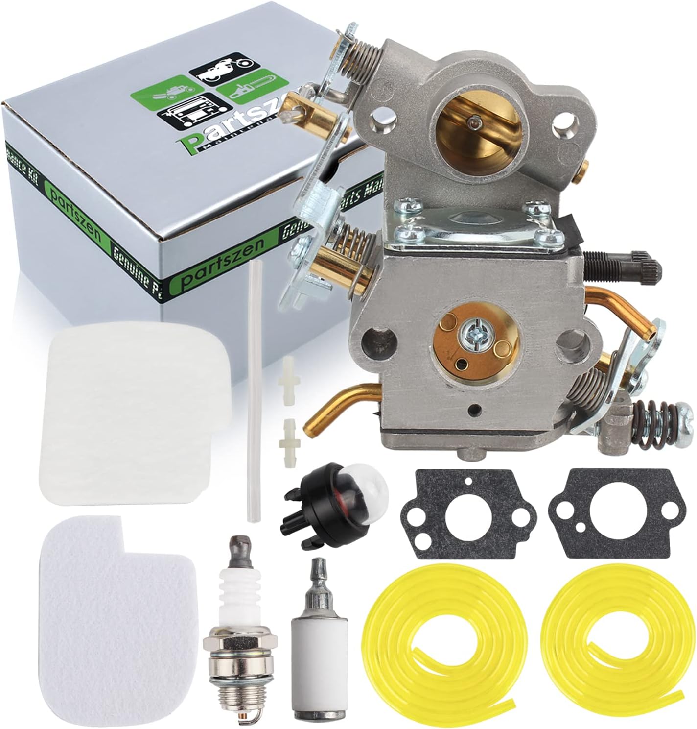 partszen C1M-W26 PP4218A Carburetor for Poulan Pro SM4218AV PP4218 PP4218AVX PP4018 PP3516AVX P3416 PP3816 P3314 35cc 42cc Chainsaw Craftsman 358.350990 358.341900 358.350830 W-albro 0402 WTA30