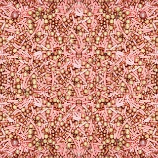 ConfectPink and Gold Edible Sprinkle Mix, Metallic Cake Decorations, Cupcake Toppers, Baking Toppings for Birthday, Wedding, Party Cakes | Vegan, Gluten-Free, Nut-Free, Soy-Free, Dairy-Free, Palm Oil-Free- 4.2 Oz