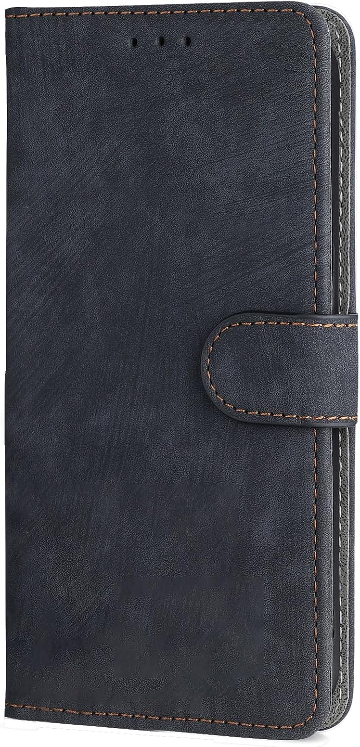 Leather Mobile Phone Case for Ulefone Note 19 Wallet Case with RFID Protection Magnetic Fit Protective Case Integrated TPU Cover Case Black
