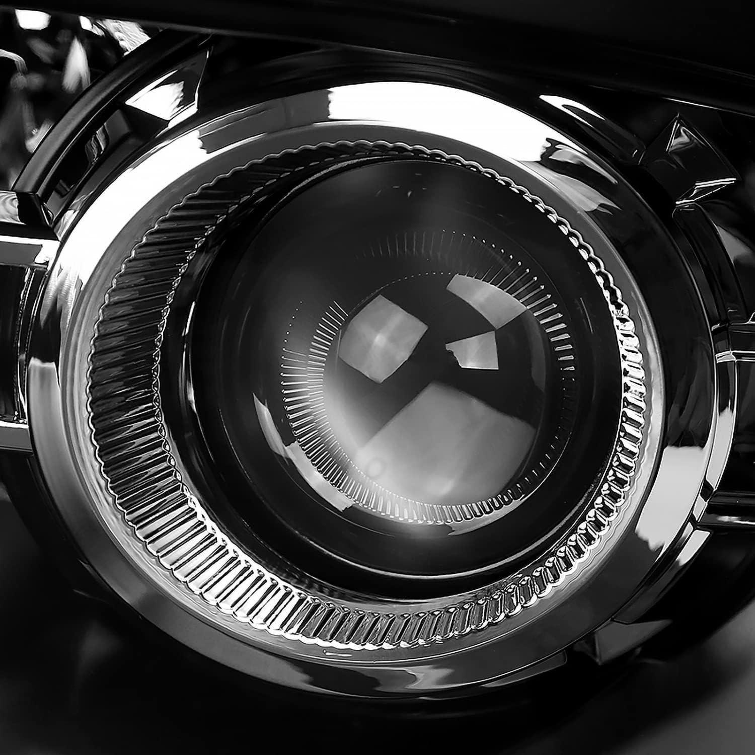 SPEC-D TUNING Black Projector Headlights + Sequential Switchback LED Signal Strip Compatible with 2009-18 Dodge RAM 1500/2500/3500, 2019-24 Dodge RAM 1500 Left + Right Pair Headlamps Assembly