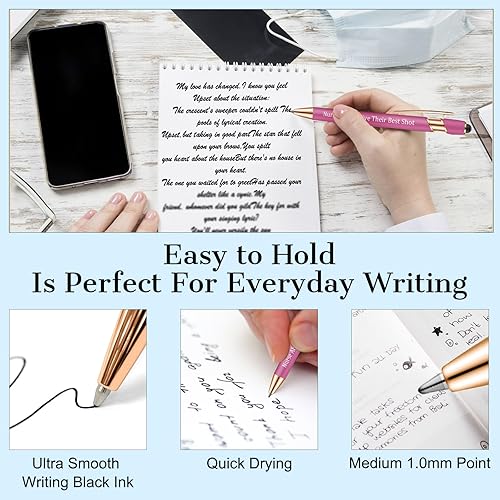 Miniatura 2 de Bolígrafos de enfermera, 12 bolígrafos divertidos para el trabajo, bolígrafos de tinta negra, regalo para compañeros de trabajo, médicos,