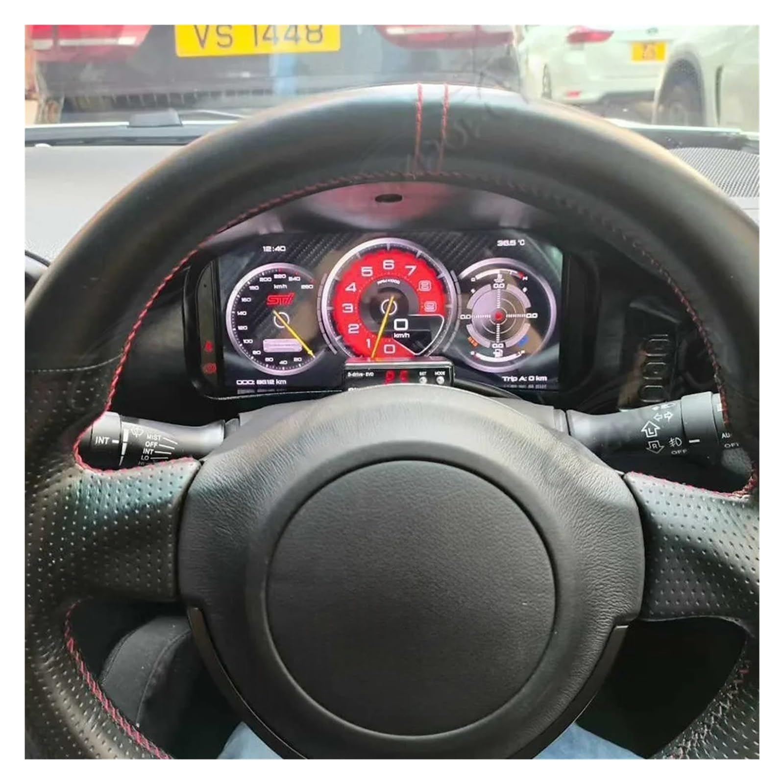 Velocímetro LCD for salpicadero de coche, compatible con Toyota Subaru BRX/Toyota 86, volante a la derecha, grupo digital, instrumento de cabina virtual Linux