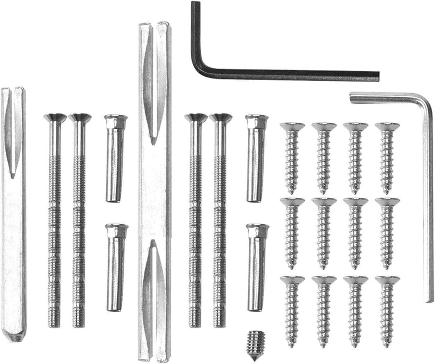 Door Handle Stainless Steel Adjustable Door Handles，Cabinet Drawer Pulls and Knobs Furniture Handles Hardware Accessories(WC)