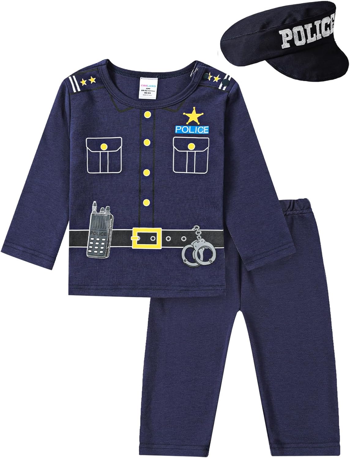 COSLAND 12 Months-3T Baby Boys and Toddlers' 3Pcs Halloween Novelty Outfit
