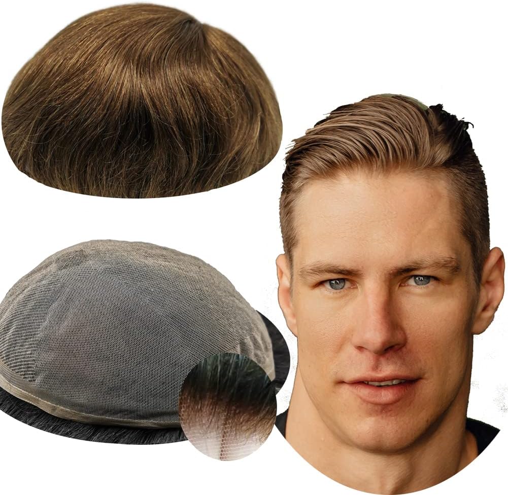 N.L.W. Toupee for men Hair pieces for men European human