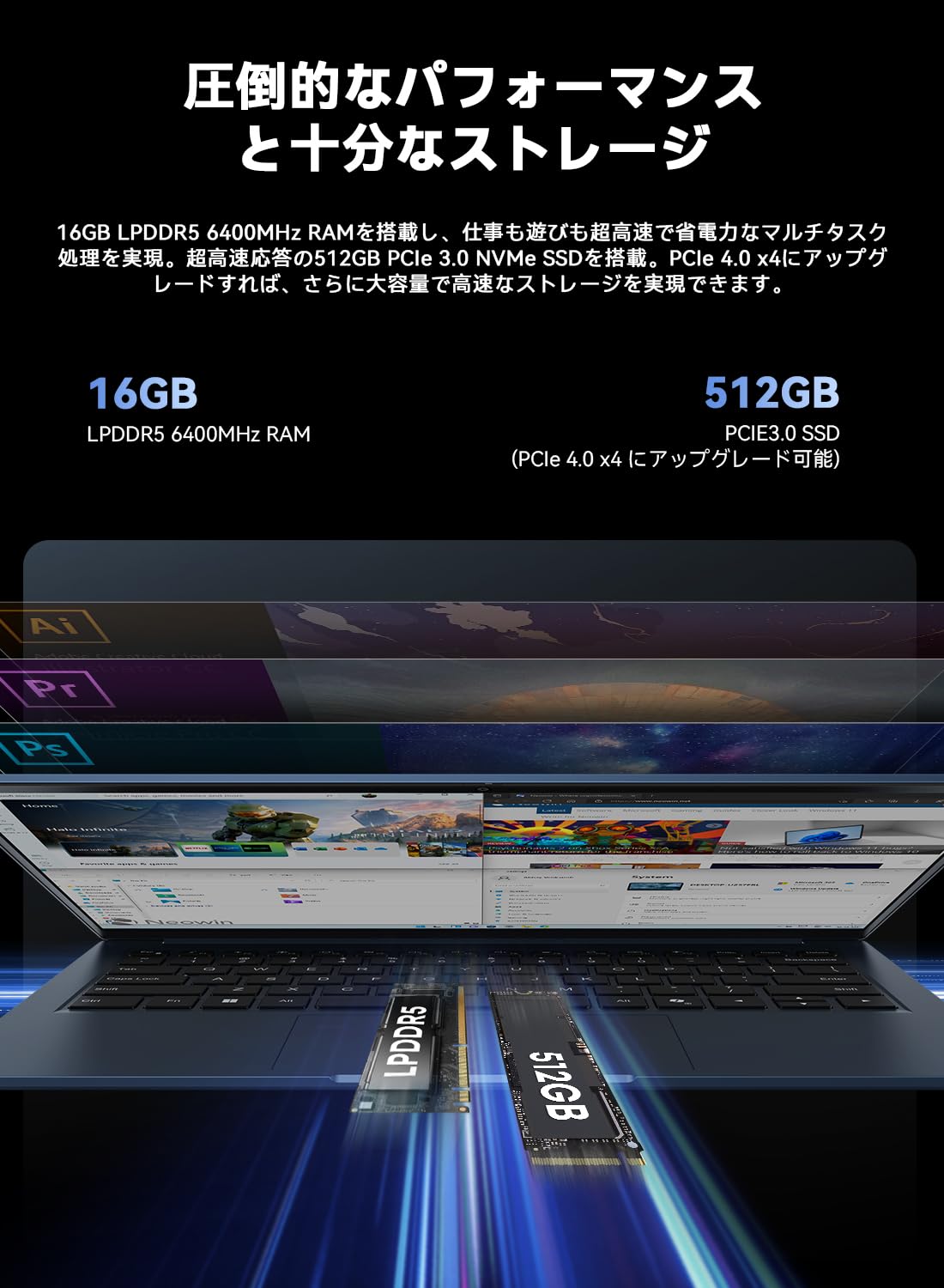 Amazon.co.jp: 2026新登場 CHUWI ノートパソコンOffice 2024搭載 14