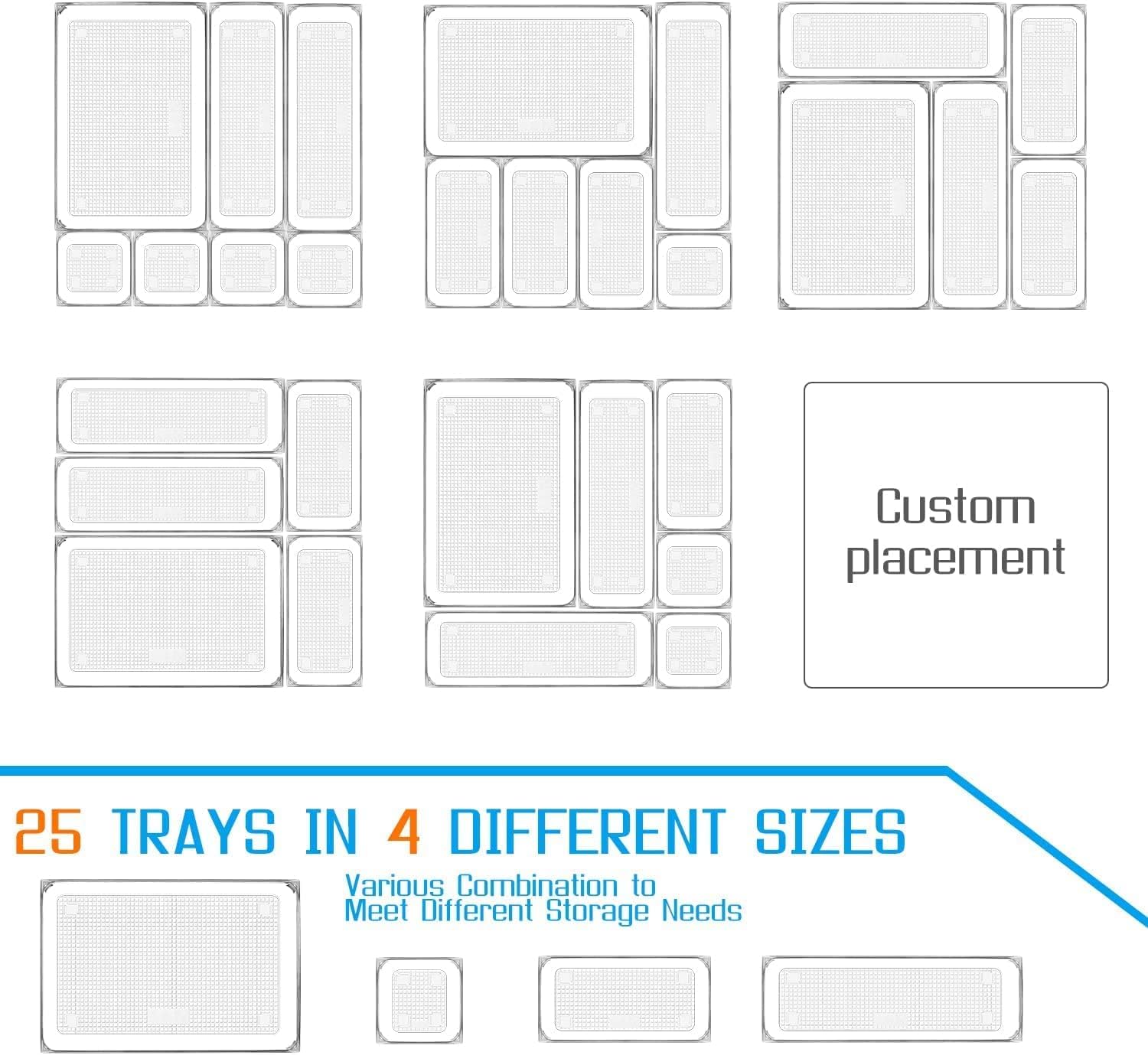 Lxuemlu 25 PCS Drawer Organizer Set