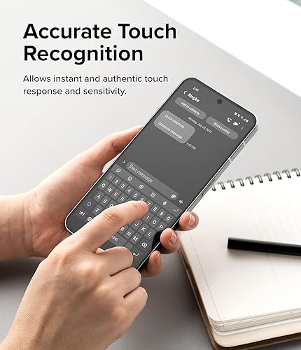 Miniatura 6 de Ringke Protector de pantalla de vidrio [súper fácil de instalar] compatible con Nothing Phone 2, compatible con fundas, inastillable, dureza 9H de