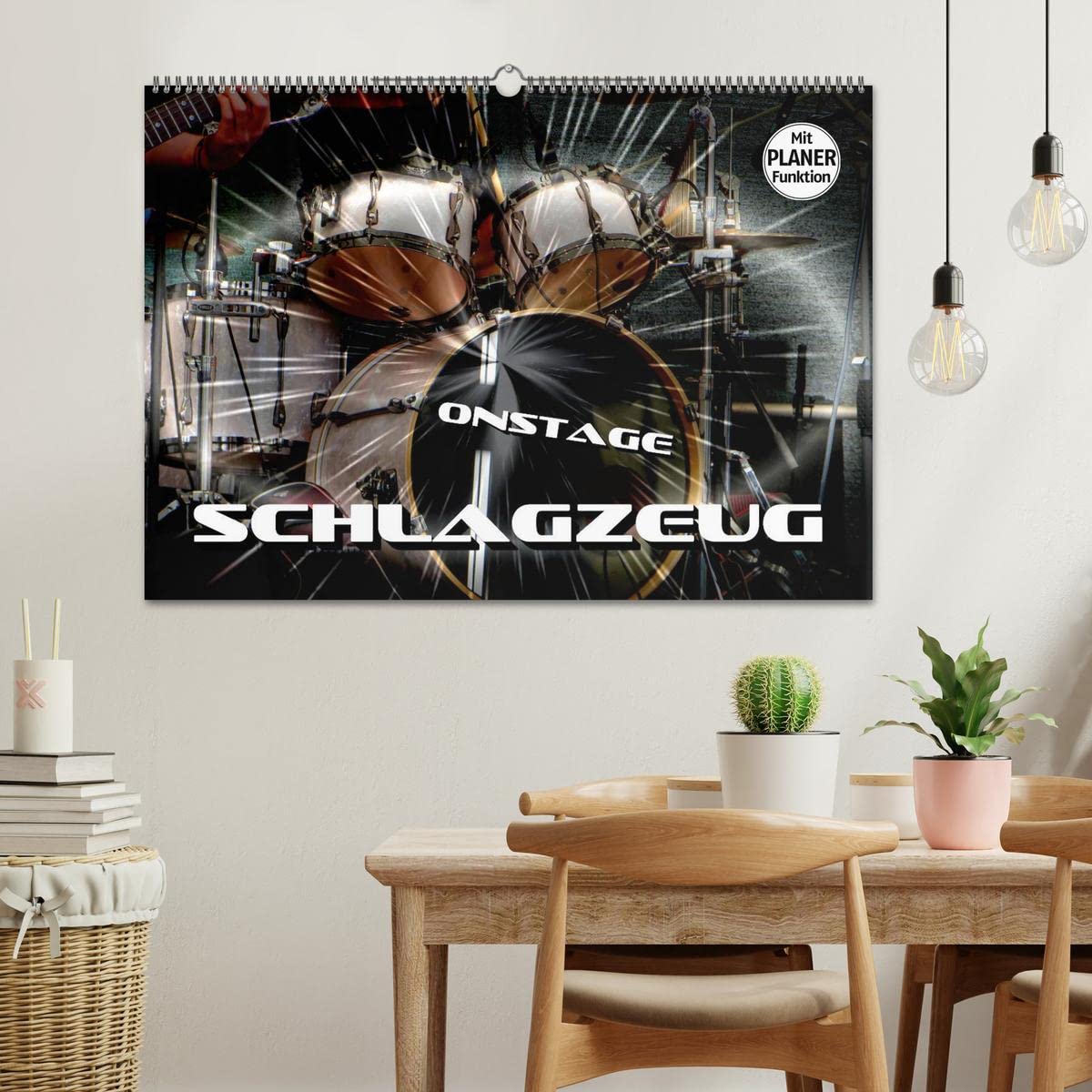 Schlagzeug onstage (Wandkalender 2026 DIN A2 quer), CALVENDO Monatskalender: Eindrucksvolle Konzertaufnahmen und Closeups von verschiedenen Schlagzeugen (CALVENDO Kunst)