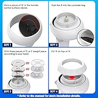 Vista 4 de Weight Dumbbell for Oculus Quest 2, Adjustable Controller Weight Dumbbell Works Great for All VR Exercise & Game, VR Fitness Accessories for Quest