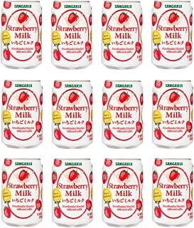 Sangaria Strawberry Milk | 12 Pack | 8.96 Fl Oz | Popular Drink From Japan | Japanese Can Drinks | Rich and Creamy | Bundles | Variety Packs | Combo | Beverages | RcTechDistro Bundle |