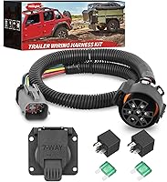 Vista 10 de Nilight Adaptador de Remolque de Cuchilla RV de 7 Pines Redondo a 7 Vías Conector Arnés de Cableado Adaptador Eléctrico Conector de Enchufe